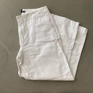 gap white crop pants